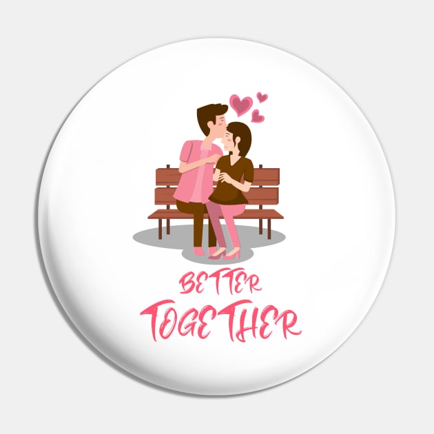 Couples-Better Together Pin by FEIN STORE