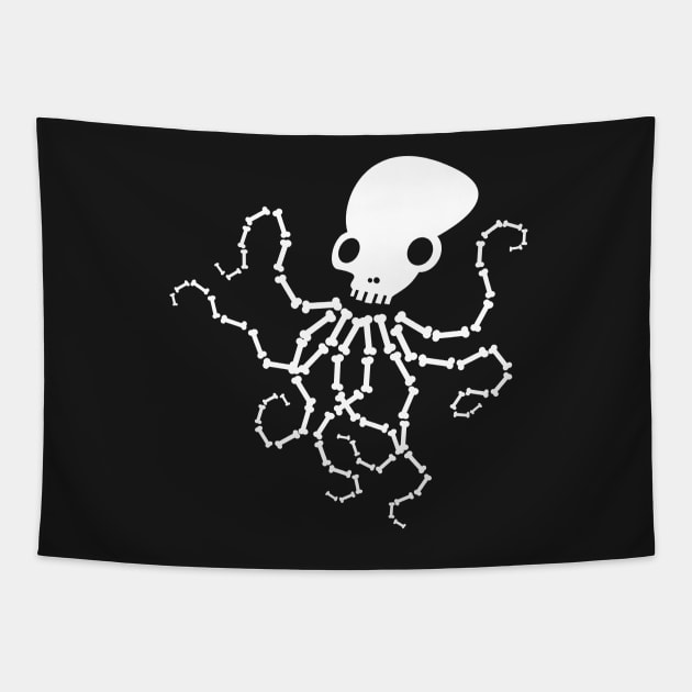 octopus x-ray Tapestry by vectormutt