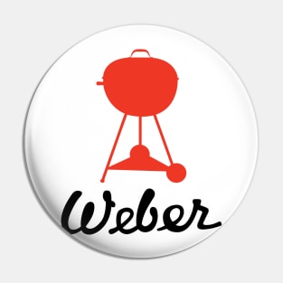 Vintage Weber Script and Wood Dale kettle grill Pin