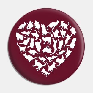 Heart full of cats Cute little cats in a heart adorable kitty Kittenlove Only cats in my heart Pin