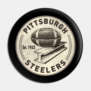 Vintage Pittsburgh Steelers 3 by Buck Tee Pin