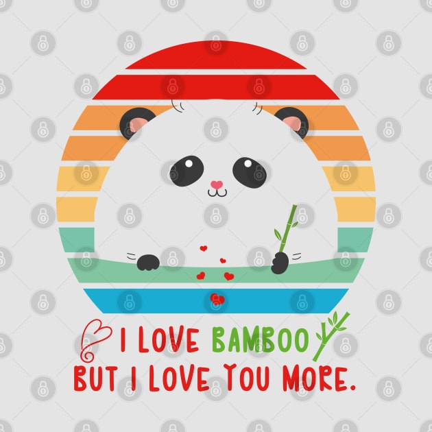 Panda love Bamboo Valentine by DesignerDeskStd