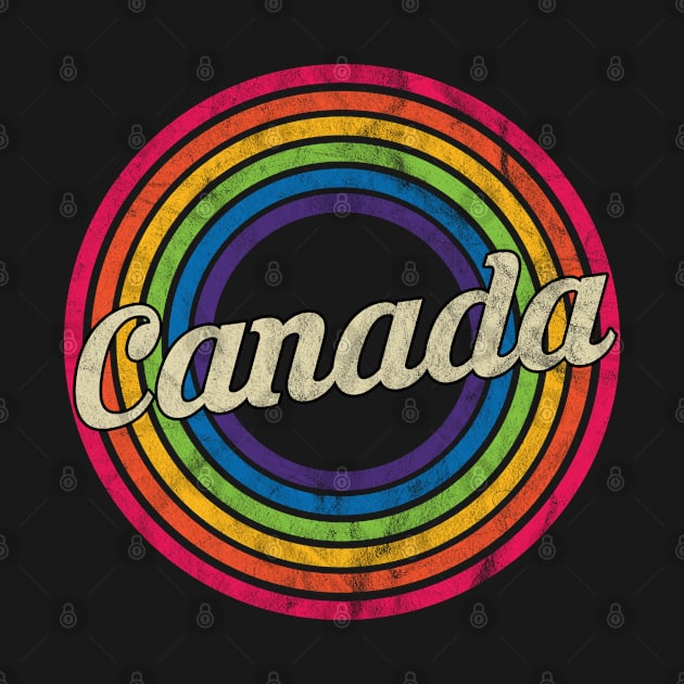 Canada - Retro Rainbow Faded-Style by MaydenArt