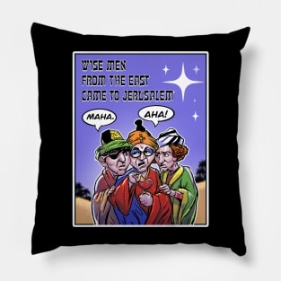 Three Wise Stooges Pillow