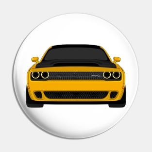 DODGE DEMON FRONT GOLD Pin