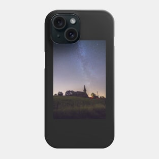 Blubberhouses The church of St Andrew's and the Milky Way Phone Case