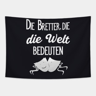 Friedrich Schiller Zitat Theaterbühne Bretter Tapestry