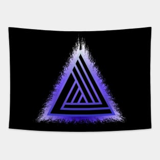 Power Wielders triad Logo Burst Tapestry