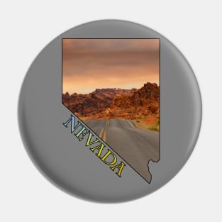 State of Nevada Outline Pin