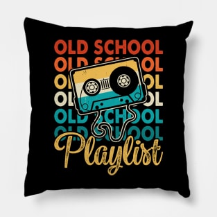 Old School Playlist T shirt For Women Pillow