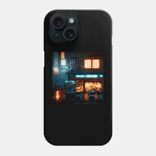 Ramen Truck - Cyberpunk Cityscapes Phone Case