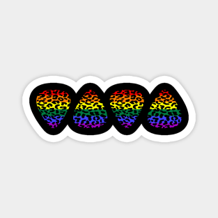 Pride Flag Leopard Print Magnet