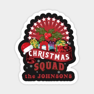 Christmas Family Squad  the Johnsons Magnet