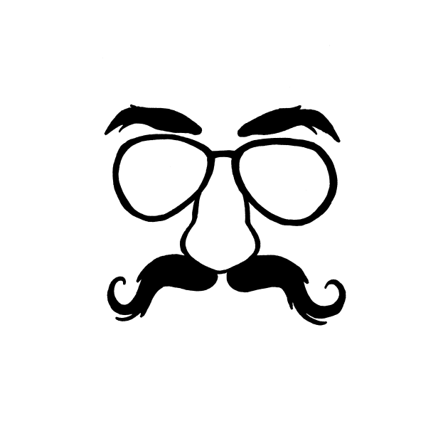 Glasses and mustache by BjorksBrushworks