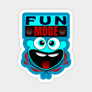 Fun Mode Happy Funny Face Cartoon Emoji Magnet