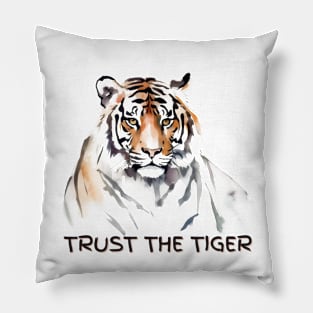 Trust The Tiger | Colorful Majesty | Tiger Lovers Pillow