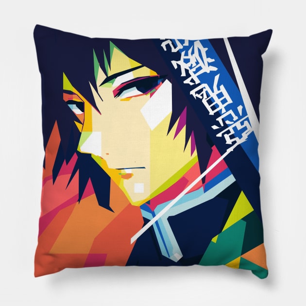 Giyuu Tomioka Pillow by WPAP46