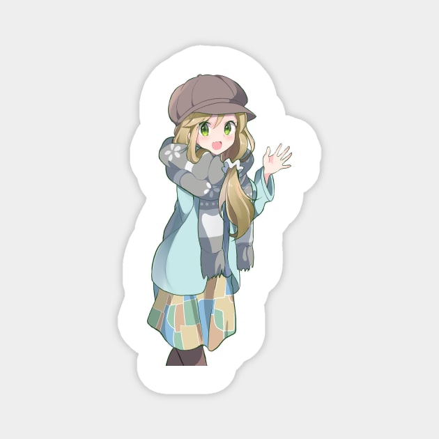 Aoi Yuru Camp Magnet by KokoroPopShop