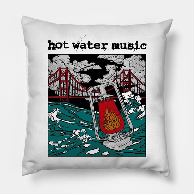 Hot Water Music Pillow by ProjectDogStudio