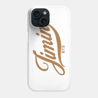 BTS Park JImin name baseball sport typography Morcaworks Phone Case