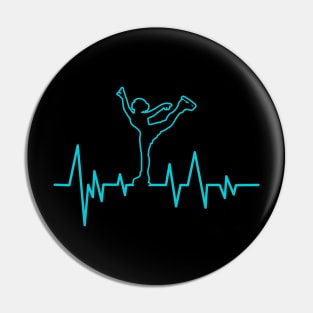 Figure Skating Heartbeat Gift Pin