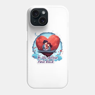 To the moon and back Phone Case