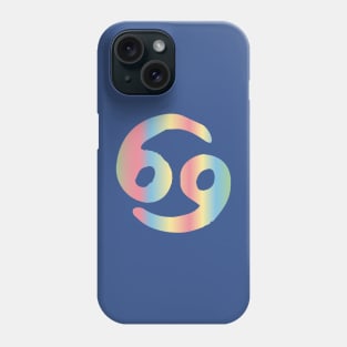Pastel Rainbow Cancer Zodiac Sign Design Phone Case