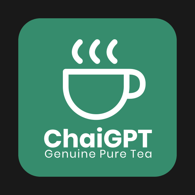 ChaiGPT - Chai Tea - ChatGPT Style (White-Green) by SallySunday
