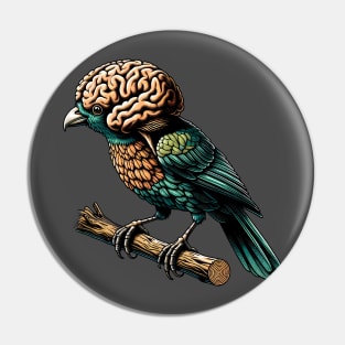 Bird Brain Pin