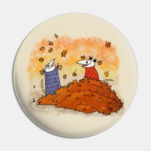 Opossum Falltime Fun Pin