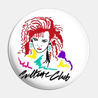 CULTURE CLUB 80S RETRO STYLE LIGHT BACK Pin