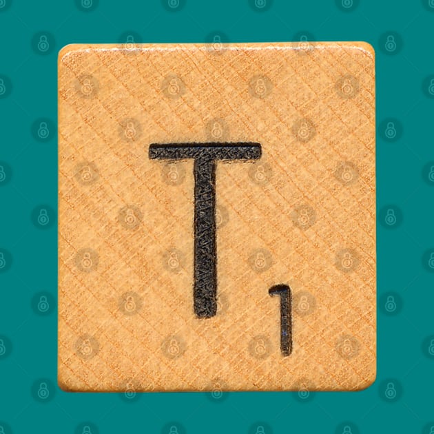 Scrabble Tile 'T' by RandomGoodness