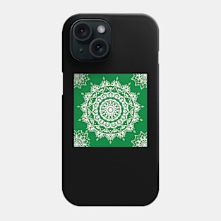 Green Mandala Phone Case