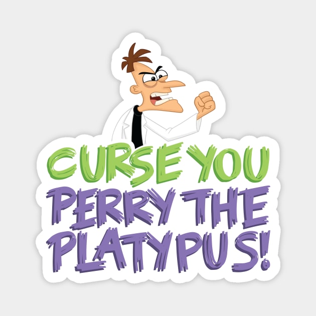 Curse You Perry Magnet by polliadesign