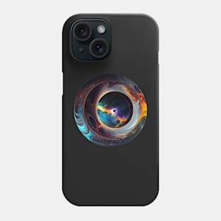 Cosmic Black Hole Space Marble Design Phone Case