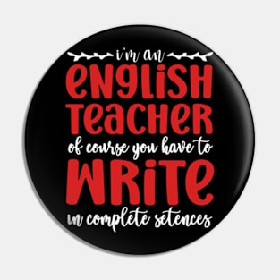 English Teacher Linguistics Grammar Professor Writer Editor Pin