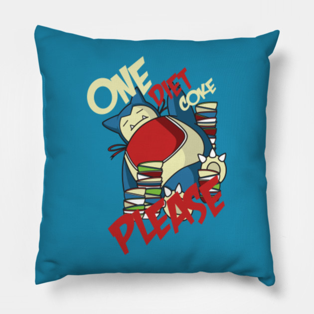 One Diet Coke Please Pokemon Pillow Teepublic