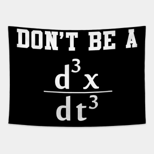 Don't Be A Jerk Funny Physics Math Teacher Tapestry