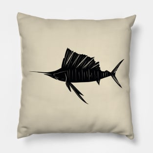Sail Fish lurking Pillow