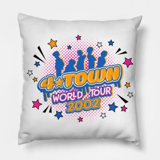 4*town World Tour 2002 - front and back design - Turning Red fan art by Kelly Design Company Pillow