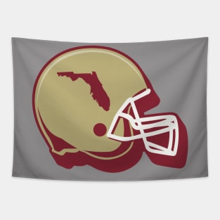 Florida State Outline Football Helmet Tapestry