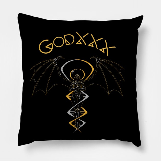 GODXXX Pillow by The Melanites