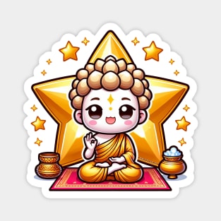 Vidyaraja Gold Buddah God Magnet