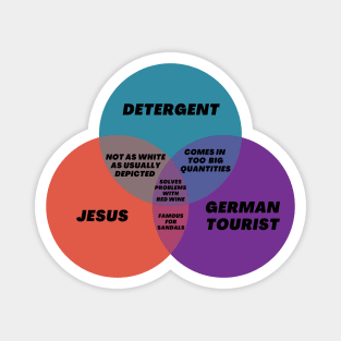 Venn Diagram Jesus Detergent German Tourist Magnet