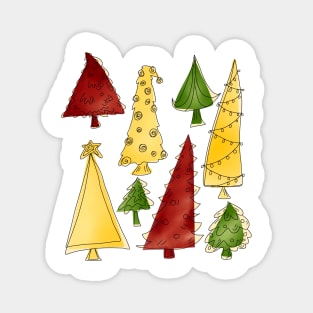 Christmas Trees For The Holidays Magnet