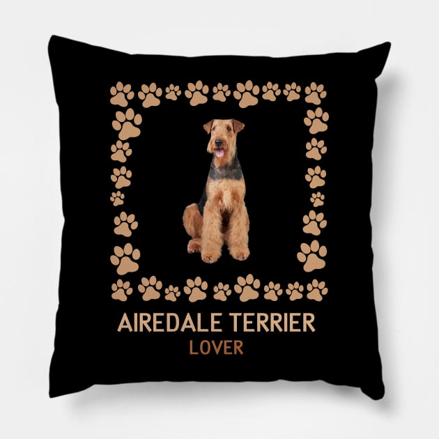 Airedale Terrier Lover Pillow by AmazighmanDesigns