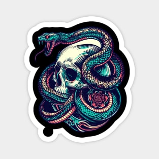 Skull And Snake Magnet