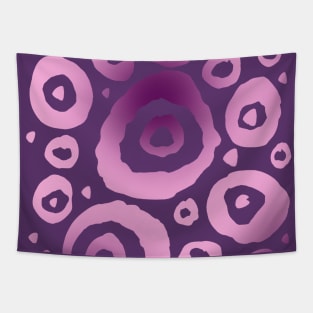 Purple Circle Pattern Tapestry