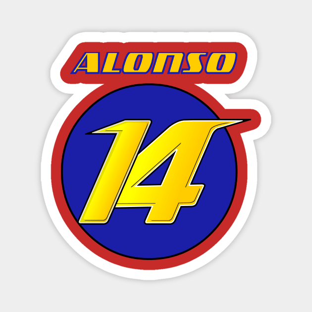 Fernando ALONSO #14_2014 Magnet by Cirebox