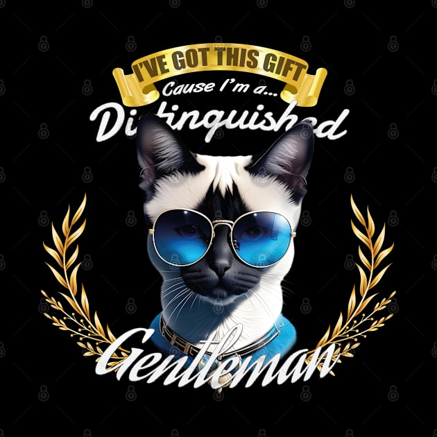 The Distinguished Siamese Cat Gentleman by Asarteon